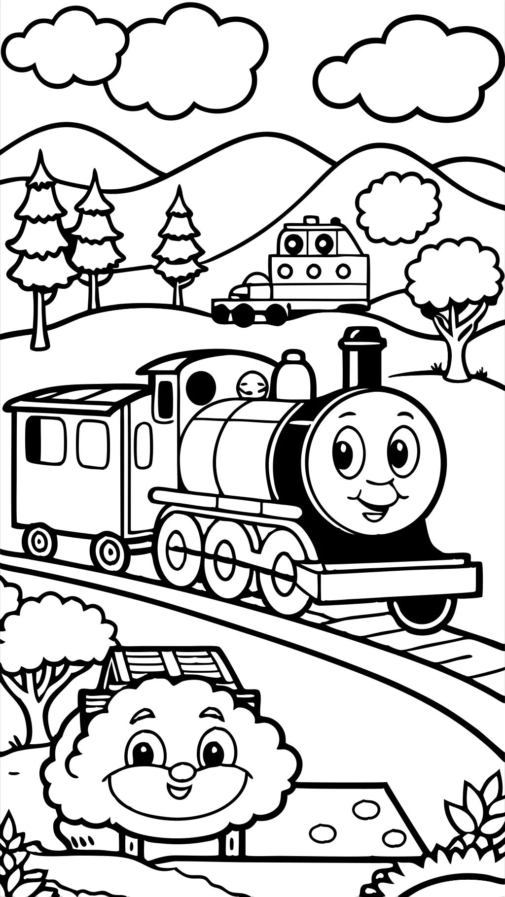 coloriages de thomas et d’amis imprimables